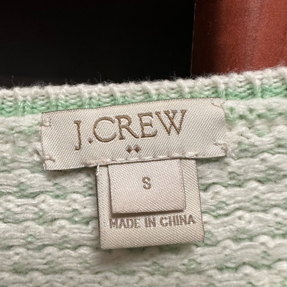 J Crew mint green sweater size S merino wool - Picture 2 of 3